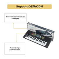 MY MUSIC MY-371 37-Key Mini Portable Electronic Keyboard & Digital Piano with Built-In Speaker & Headphone Jack Plastic for Kids
