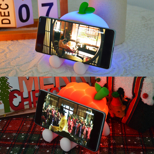 Port de charge USB C RGB veilleuse affichage LED clair gradateur de luminosité numérique expression du visage réveil avec <span class=keywords><strong>projecteur</strong></span> - Product Image 5