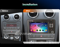 Lecteur DVD de voiture Android 16 Erisin ES6527A 7 pouces pour Audi A3 S3 RS3 2003-2011, CarPlay sans fil, DSP, 4 Go, 64 Go, GPS, 4G