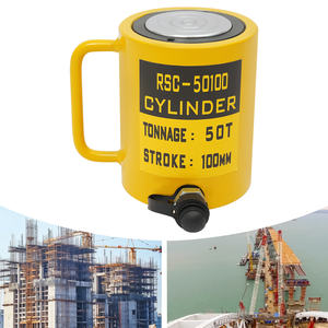 Vérins <span class=keywords><strong>de</strong></span> voiture hydrauliques compacts 20 tonnes à prix d'usine vérins télescopiques en acier à faible hauteur pour l'entretien des équipements - Product Image 5