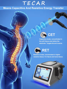 Macchina <span class=keywords><strong>Portatile</strong></span> per <span class=keywords><strong>Tecarterapia</strong></span> Smart 3 in 1, Terapia Tecar RF 448kHz per Fisioterapia e Sollievo dal Dolore - Product Image 4