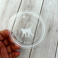 Fabrication de gobelets cosmétiques imperméables à l'eau et imprimés UV pour bouteilles d'ordinateur portable autocollants transparents en PVC avec logo autocollants découpés personnalisés
