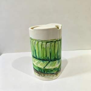 Taza de café de cerámica hecha a mano personalizada-Porcelana pintada a mano con foto personalizada para regalos de vacaciones - Product Image 4