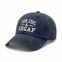 Casquette de baseball unisexe délavée style vintage, 6 panneaux, réglable, personnalisable avec logo OEM, vente en gros