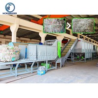Horserider ligne de recyclage de haute qualité pour le broyage et le séchage des animaux de compagnie machine de recyclage pour le lavage à chaud de flocons de bouteilles en PET