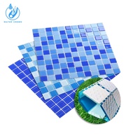 Carreaux de piscine écologiques Water Crown, mosaïque en verre haute efficacité, durables, imperméables, faciles à installer, pour piscines commerciales et spas
