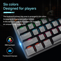 Clavier mécanique allemand Langue globale des douanes 61 64 68 87 98 104 108 Clavier mécanique à touches convient à l'OEM ODM