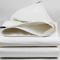 Bâche PVC Imperméable Extérieur Renforcé Polyvalent Bâches Poly Tissé Meubles de Terrasse Couverture en Plastique Bâche PVC Plaine