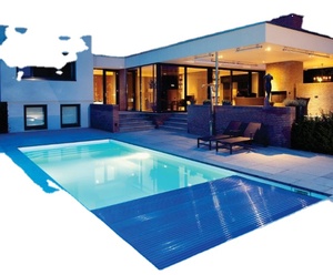 China factory hard plastic swimming pool cover solar with electric motor