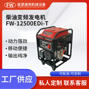 Holfill Diesel Generator 12500EDi-T Single And <b>Three</b> Phase 8kW Inverter Emergency Construction Use - Product Image 5