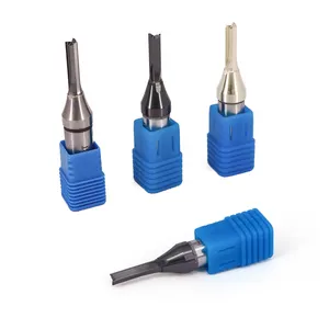 CNC Router bits TCT rắn Carbide 3 Flutes thẳng bits làm sạch dưới rãnh cho gỗ phay Cutter