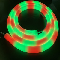 Tube néon numérique programmable SPI numérique brillant de 25 mm de diamètre, 3D, 360 degrés, DC24V, 2 pièces, 84 LED SMD5050 RGB WS2811 SM16703 UCS1903
