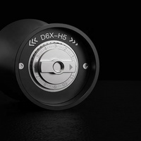 Moulin à café manuel portable de luxe DHPO, capacité 30g, meule conique SUS 420, poignée pliable en alliage d'aluminium avec bouton en bois