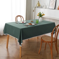 Nappe moderne en PVC écologique, résistante à l'huile, imperméable, motif floral, facile à nettoyer, pour mariage, avec tissu PEVA