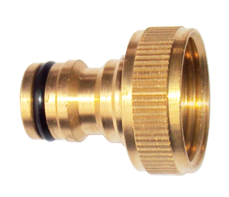 Brass Garden Tap Connector 3/4" Female Threaded Faucet Nozzle Quick Connect Adapter