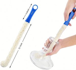Wholesale 16.7" Bendable Long Foam <b>Brush</b> Eco-Friendly Plastic Cleaning Tool for Hookahs Vases Decanters & Wine <b>Bottles</b> - Product Image 3