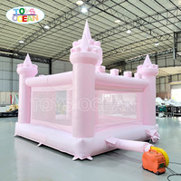 Château gonflable rose de style 2025, en PVC, portable, pour usage commercial, aire de jeux pour enfants, pour événements et fêtes, TOYS-OCEAN