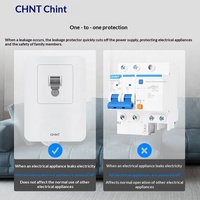 Prise de protection contre les fuites murales CHINT Série NEG3 Type 86, 16A 32A 40A, prise RCD pour climatiseur domestique AC 220/230V