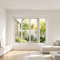 Fenêtre coulissante simple en plastique et acier, insonorisée et isolante thermiquement, pour balcon et chambre, fenêtre coulissante en PVC