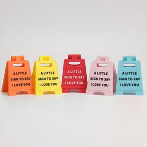3D Printed Plastic Durable Mini Warning Signs Falling <strong>Love</strong> Valentine's Day Graduation Confession Decorations <strong>I</strong> <strong>Love</strong> You Personal - Product Image 3