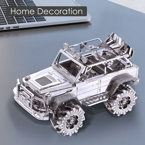 Nouveauté cadeaux <span class=keywords><strong>Piececool</strong></span> véhicule voiture modèles Kit de construction casse-tête 3D Puzzle anniversaire jouets bricolage artisanat Kits SUV voiture modèle Kits - Product Image 5