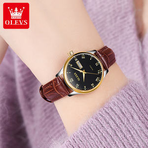 Montres à quartz classiques lumineuses pour femmes, de haute qualité, de luxe, personnalisées, OEM, mode, cadeau d'affaires, 5568 - Product Image 5