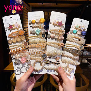 กิ๊บติดผมรูปดาวประดับมุก ชุดเครื่องประดับโบว์ติดผมรูปปลาดาว - Product Image 1