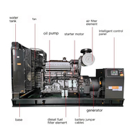 Groupe électrogène diesel à distribution d'énergie stable 15kW-50kW triphasé AC pour la distribution d'énergie rurale