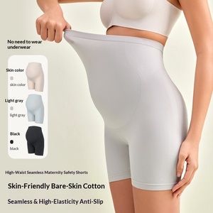 <span class=keywords><strong>Pantalon</strong></span> de sécurité de maternité sans couture, respirant, anti-exposition, <span class=keywords><strong>taille</strong></span> haute, <span class=keywords><strong>grande</strong></span> <span class=keywords><strong>taille</strong></span>, deux-en-un, sans ressortir de sous-vêtements, utilisation toutes saisons, tricoté - Product Image 2