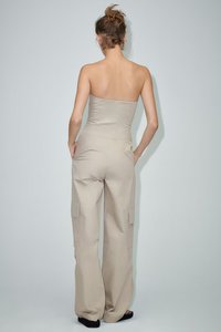 Salopette longue de loisirs urbains pour femmes avec combinaison poitrine étendue - Product Image 3