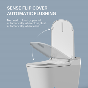 WC automático inteligente, inodoro inteligente de cerámica de una pieza, inodoro inteligente, inodoro cuadrado, Control remoto, montado en el suelo, <span class=keywords><strong>precio</strong></span> de fábrica Chaozhou - Product Image 4
