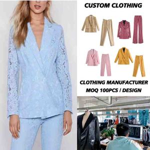 <span class=keywords><strong>2020</strong></span> último diseño primavera Otoño Invierno doble botonadura encaje azul Blazers <span class=keywords><strong>formales</strong></span> <span class=keywords><strong>trajes</strong></span> mujeres <span class=keywords><strong>para</strong></span> mujeres señoras - Product Image 1
