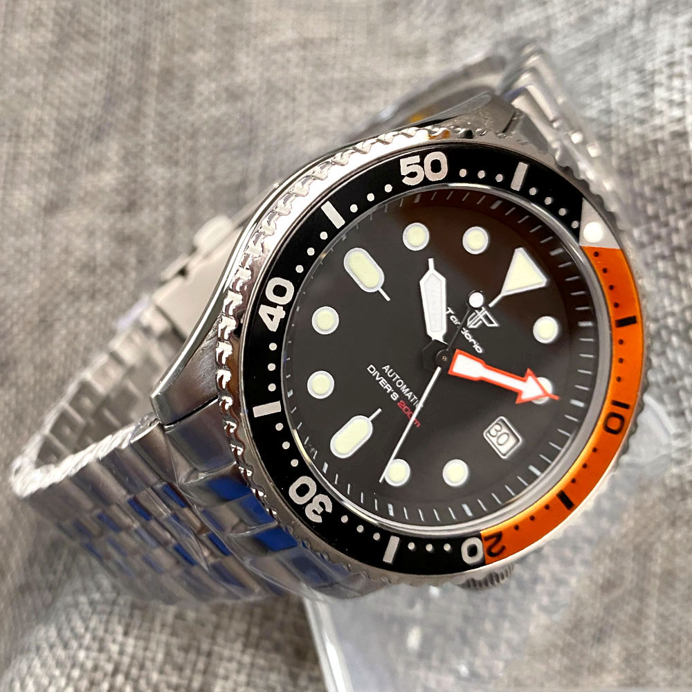 Tandorio SKX 3.8 Automatic Watch - Diver 20bar NH35A Steel