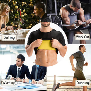 Maglietta Modellante in Neoprene, Tuta <span class=keywords><strong>Sauna</strong></span> Termica <span class=keywords><strong>per</strong></span> Sudorazione e Allenamento, Abbigliamento Dimagrante <span class=keywords><strong>per</strong></span> Uomo - Product Image 5