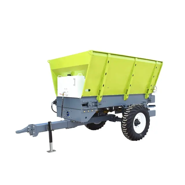Tractor Supply Rij Compost Mest Applicator Achter Ontlading Effen Meststof Droog Muck Spreaders