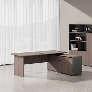 Ông chủ Văn phòng phòng chờ bảng cho hai đối tác PVC tráng thẳng điều hành máy tính giao diện điều khiển bàn với PVC Laminate Top (1800 mét) - Product Image 3