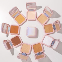 Maquillage visage longue tenue personnalisé, 12 couleurs, fond de teint en poudre pressée, marque privée, contrôle du sébum, poudre compacte imperméable