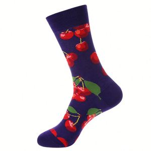 Patrón de frutas Hombres Tubo Algodón Moda Calcetines - Product Image 5