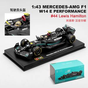 Bburago 2023 <span class=keywords><strong>Mercedes</strong></span> AMG W14 <span class=keywords><strong>E</strong></span> <span class=keywords><strong>Formula</strong></span> Racing Static Diecast Model 1:43 Scale Metal and Plastic Driver Figure Car Toys - Product Image 2