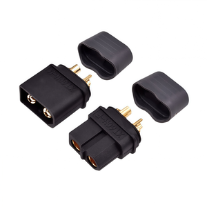 Paire de connecteurs mâle et femelle noirs de la série XT60H, prise haute puissance 30A-60A pour modèles RC, jouets et batteries au lithium - Product Image 1
