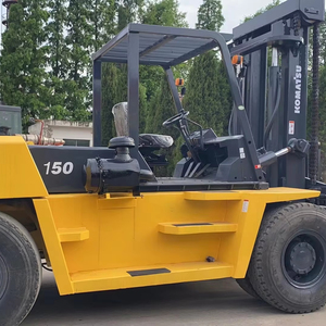 Large Capacity Diesel Komatsu FD150 <b>Used</b> Forklift with Two/Three Stage Mast Best Choice for Importers and Rental Companies - Product Image 1