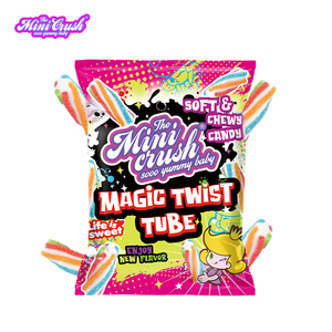 Dulces Halal de Alta Calidad al por Mayor, Caramelos de Goma Suaves y Masticables con Forma de Arcoíris Colorido, Bolsa de Dulces con Etiqueta Privada - Product Image 3