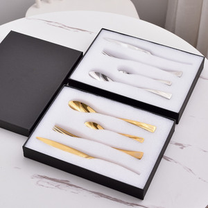 Wholesale Customized Western Style Luxury Cutlery Set 304 Stainless Steel <b>Flatware</b> Set - Product Image 1