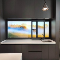 Puerta Corredera de Vidrio Moderna para Cocina, de Aleación de Aluminio, para Exteriores, Baja Transmisión de Luz (91%), Elimina el Tinte Verde, Color Real