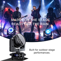 SHEHDS Projecteur de scène LED RVBW à pixels 19x15W étanche IP66, à tête mobile DMX512 RDM, avec contrôle par application et zoom, pour concerts en extérieur