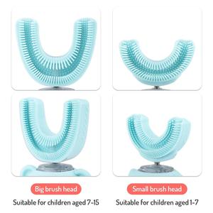 U şekli diş fırçası çocuk otomatik elektrikli diş fırçası çocuk 360 derece U şekli çocuklar <span class=keywords><strong>Mini</strong></span> elektrikli diş fırçası 2-7 yaşında - Product Image 5
