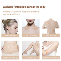 Masajeador Corporal Eléctrico Inteligente Portátil Recargable por USB, Dispositivo de Masaje Gua Sha con Calor para Cara, Cabeza y Cuello