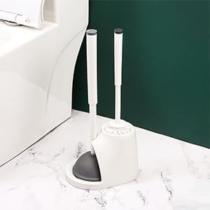 Hot Selling Bathroom <b>Cleaning</b> TPR Silicone Toilet <b>Brush</b> and Toilet Plunger With Holder Set - Product Image 4