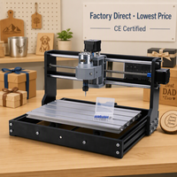 Mini routeur CNC 3018 Pro 3 axes haute précision, machine de gravure laser CO2 pour bois, cadeaux personnalisés, porte-clés, plaques nominatives
