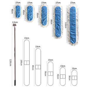 Mopa de Microfibra Antiestática Premium para Cuartos Limpios con Sistema de Autoescurrido, Paño de Limpieza sin Pelusas para Limpieza de Pisos de Laboratorios Industriales - Product Image 6